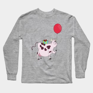 Happy Birthday Cow Long Sleeve T-Shirt